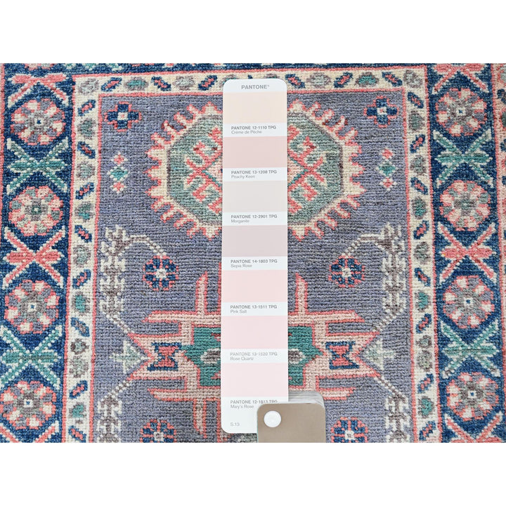 2'0" x 2'8" New Hand Knotted Grey Wool Rectangle Oriental Rug - MOA102368