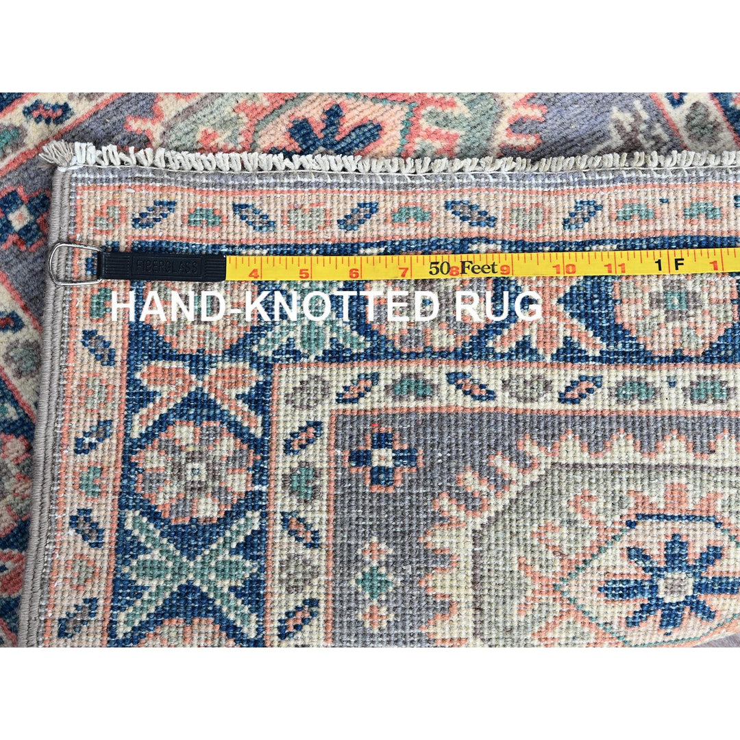 2'0" x 2'8" New Hand Knotted Grey Wool Rectangle Oriental Rug - MOA102368