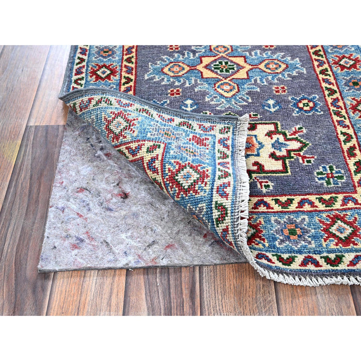 2'0" x 2'11" New Hand Knotted Grey Wool Rectangle Oriental Rug - MOA102369