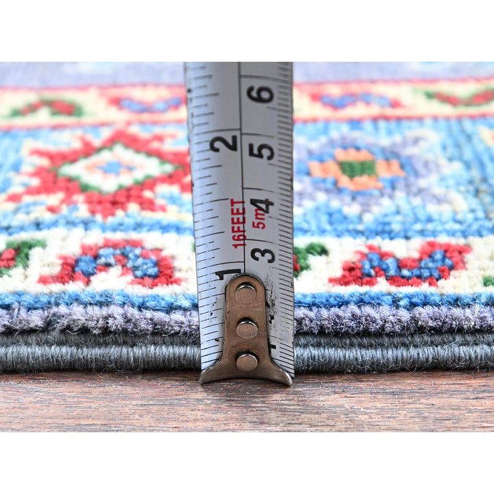 2'0" x 2'11" New Hand Knotted Grey Wool Rectangle Oriental Rug - MOA102369
