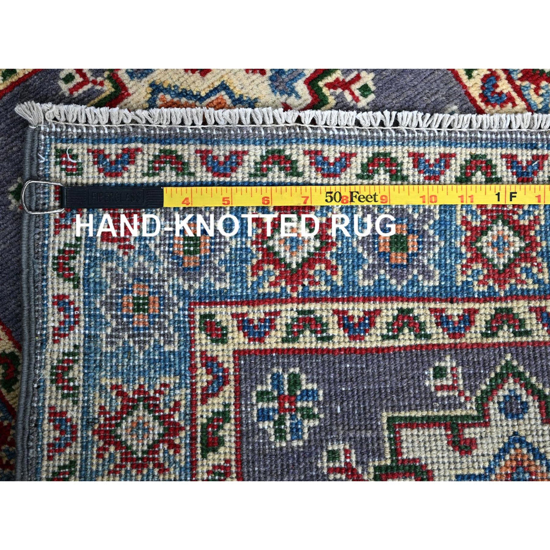 2'0" x 2'11" New Hand Knotted Grey Wool Rectangle Oriental Rug - MOA102369