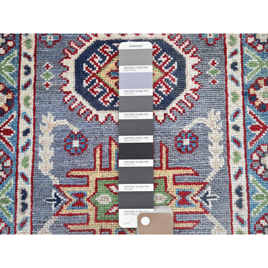 2'1" x 3'0" New Hand Knotted Grey Wool Rectangle Oriental Rug - MOA102370