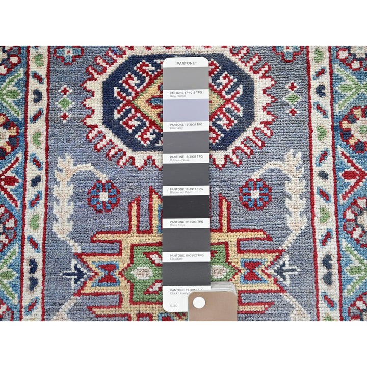 2'1" x 3'0" New Hand Knotted Grey Wool Rectangle Oriental Rug - MOA102370