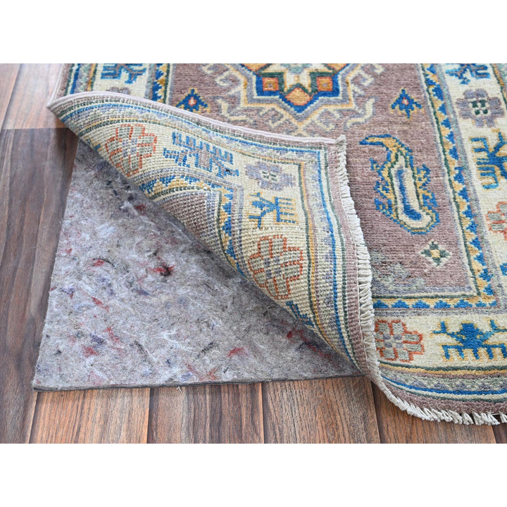 1'11" x 3'3" New Hand Knotted Pink Wool Rectangle Oriental Rug - MOA102372