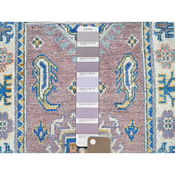1'11" x 3'3" New Hand Knotted Pink Wool Rectangle Oriental Rug - MOA102372
