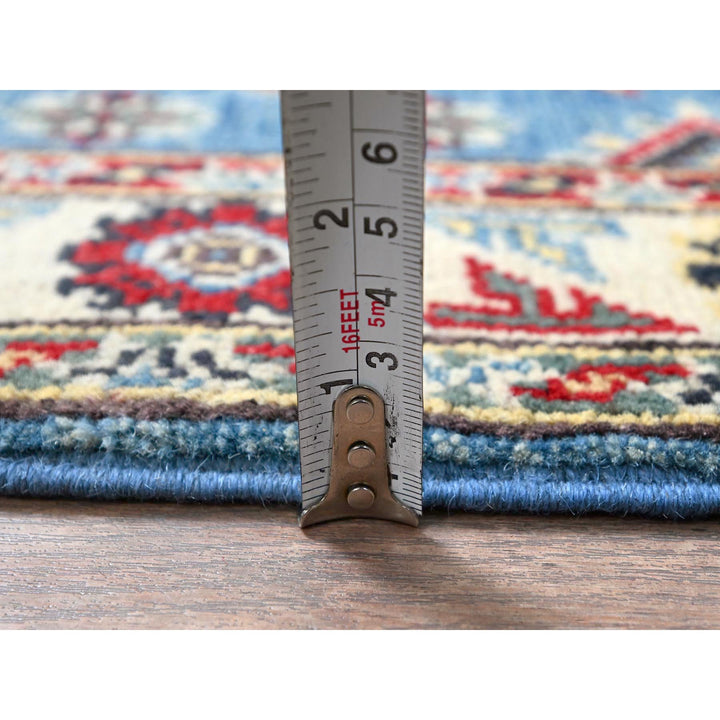 2'0" x 2'11" New Hand Knotted Blue Wool Rectangle Oriental Rug - MOA102373