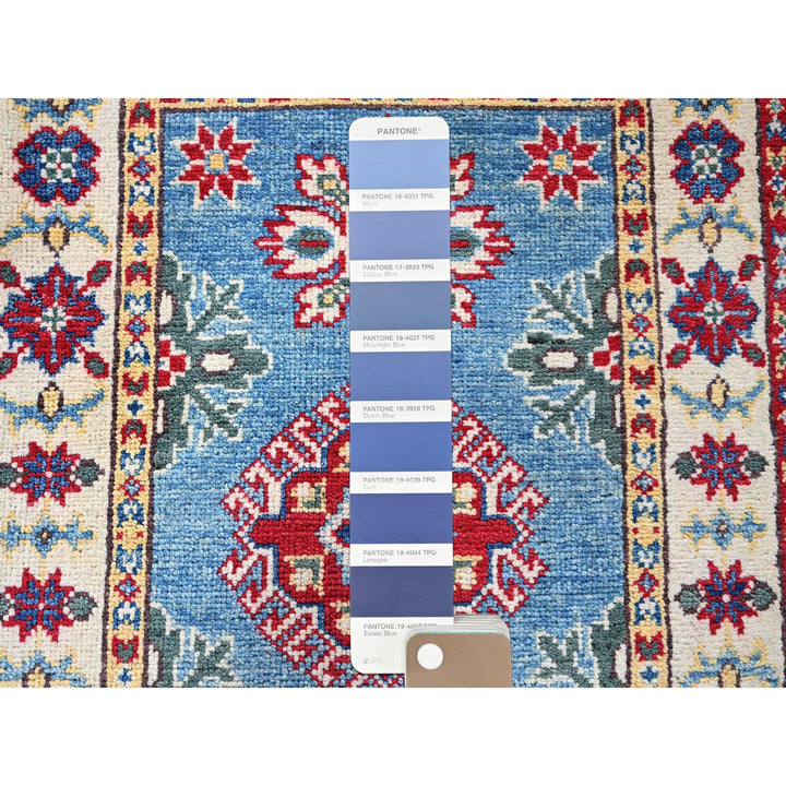 2'0" x 3'0" New Hand Knotted Blue Wool Rectangle Oriental Rug - MOA102375