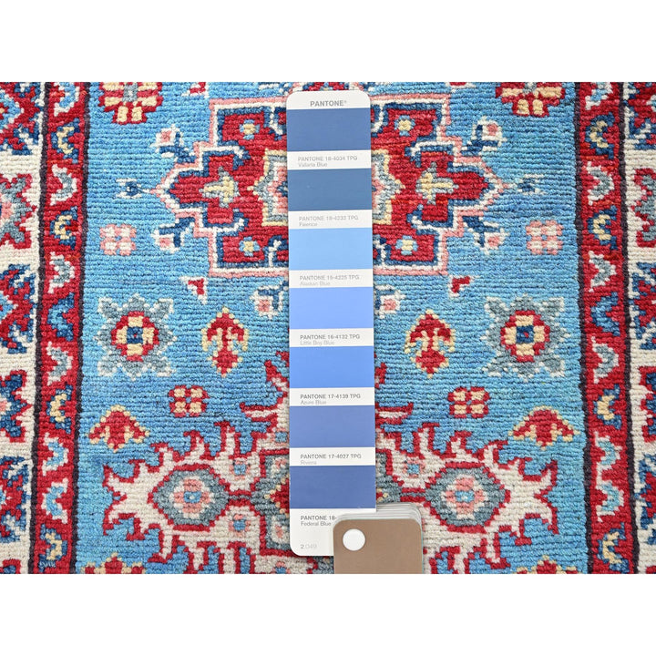 1'11" x 2'10" New Hand Knotted Blue Wool Rectangle Oriental Rug - MOA102377