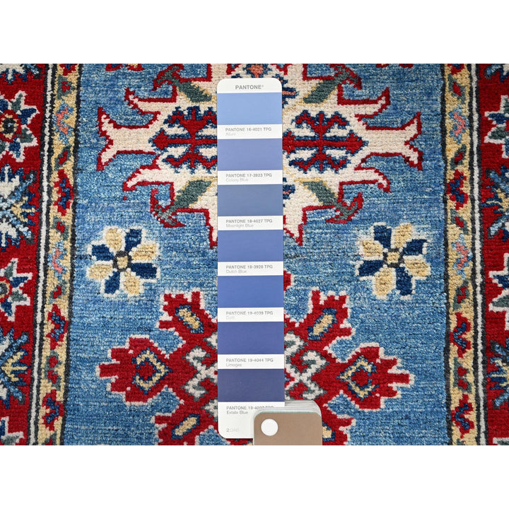 2'1" x 2'11" New Hand Knotted Blue Wool Rectangle Oriental Rug - MOA102379