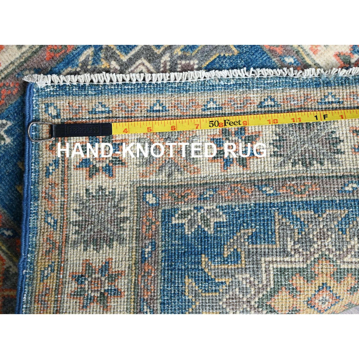 2'1" x 2'9" New Hand Knotted Blue Wool Rectangle Oriental Rug - MOA102380