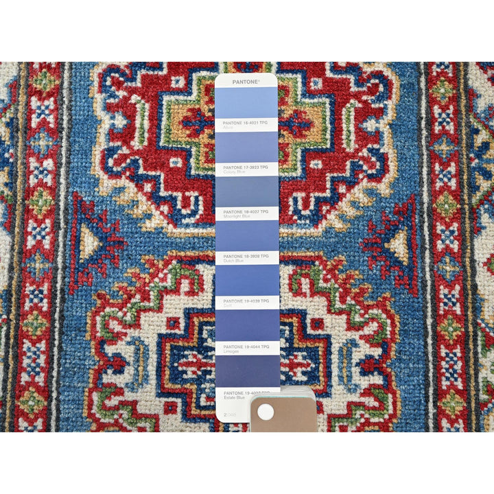 2'0" x 3'0" New Hand Knotted Blue Wool Rectangle Oriental Rug - MOA102381
