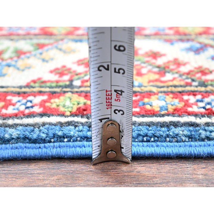 2'0" x 3'0" New Hand Knotted Blue Wool Rectangle Oriental Rug - MOA102381