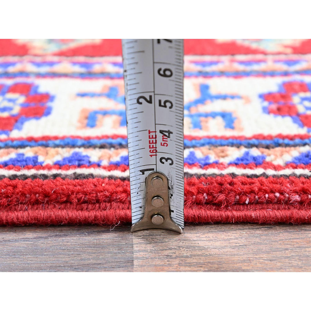 2'0" x 2'11" New Hand Knotted Red Wool Rectangle Oriental Rug - MOA102382