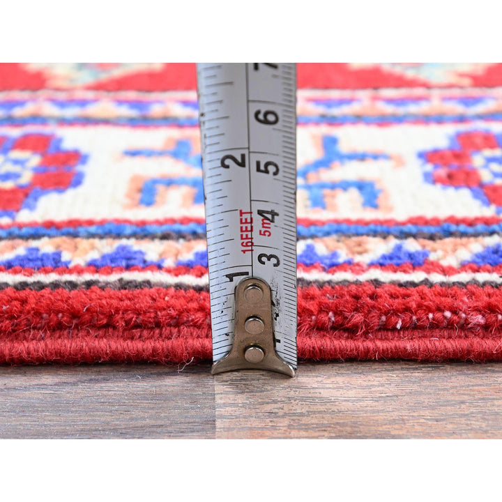 2'0" x 2'11" New Hand Knotted Red Wool Rectangle Oriental Rug - MOA102382