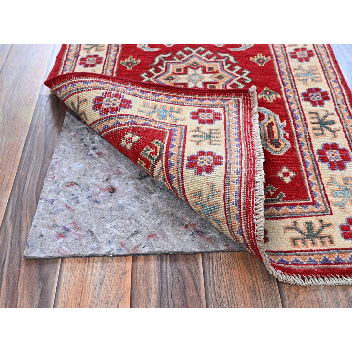 2'0" x 3'0" New Hand Knotted Red Wool Rectangle Oriental Rug - MOA102383