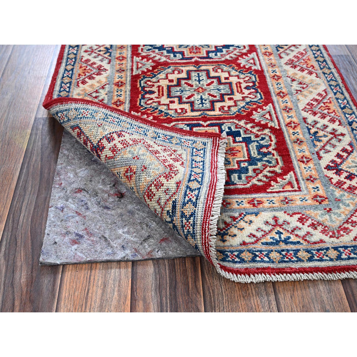 2'0" x 3'0" New Hand Knotted Red Wool Rectangle Oriental Rug - MOA102384