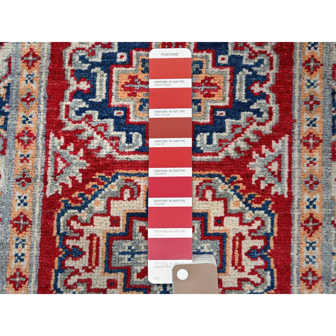 2'0" x 3'0" New Hand Knotted Red Wool Rectangle Oriental Rug - MOA102384