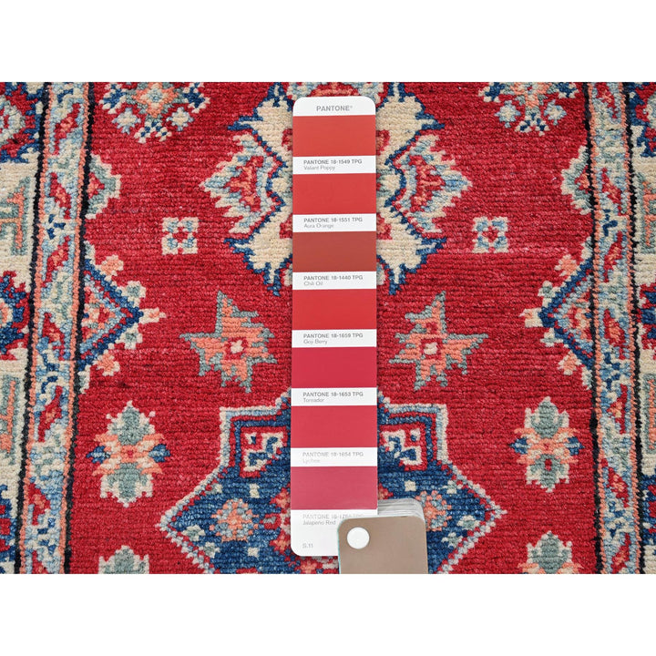 1'11" x 3'0" New Hand Knotted Red Wool Rectangle Oriental Rug - MOA102385