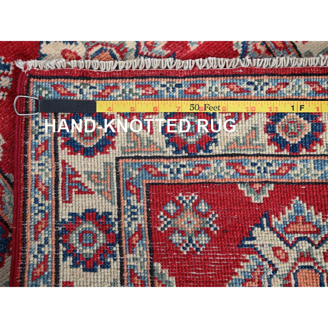 1'11" x 3'0" New Hand Knotted Red Wool Rectangle Oriental Rug - MOA102385