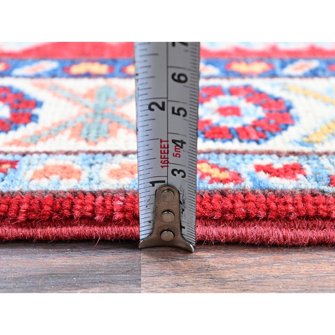 2'1" x 3'1" New Hand Knotted Red Wool Rectangle Oriental Rug - MOA102386