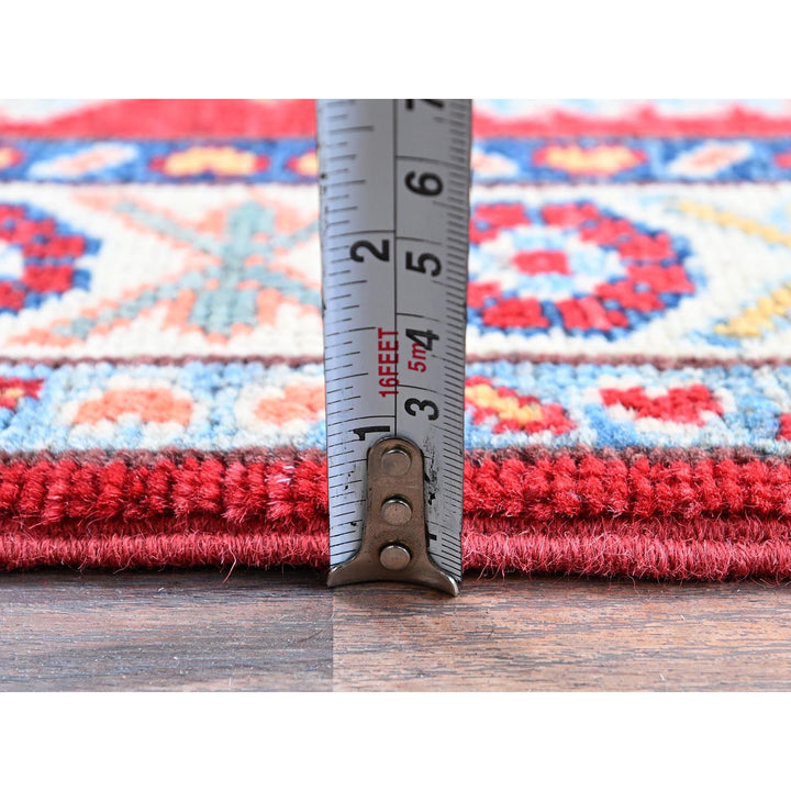 2'1" x 3'1" New Hand Knotted Red Wool Rectangle Oriental Rug - MOA102386