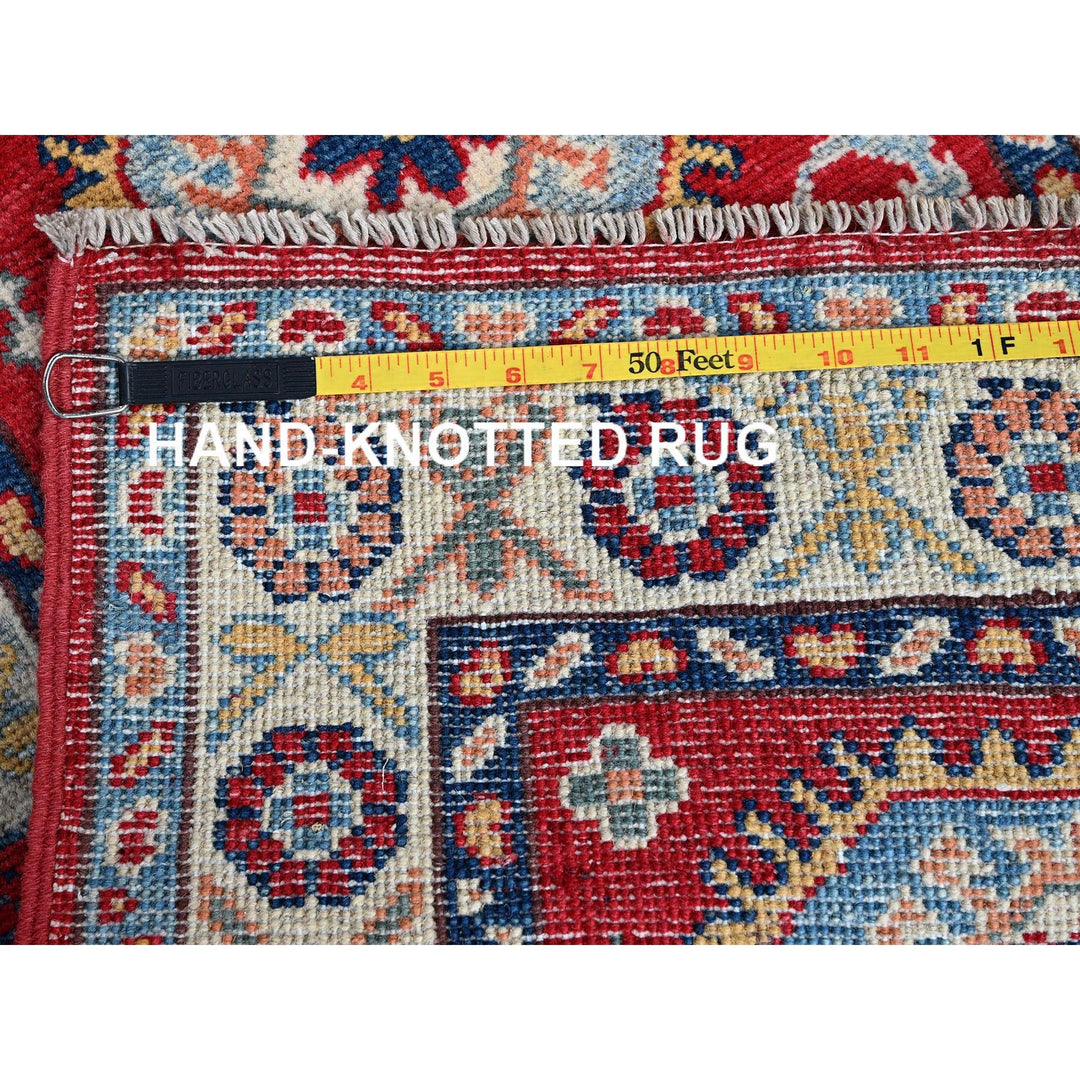 2'1" x 3'1" New Hand Knotted Red Wool Rectangle Oriental Rug - MOA102386