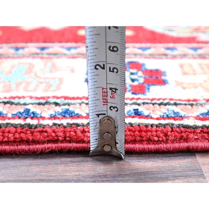 2'1" x 3'0" New Hand Knotted Red Wool Rectangle Oriental Rug - MOA102387