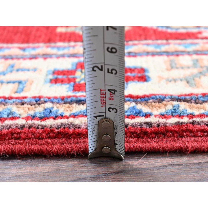 2'1" x 3'1" New Hand Knotted Red Wool Rectangle Oriental Rug - MOA102388
