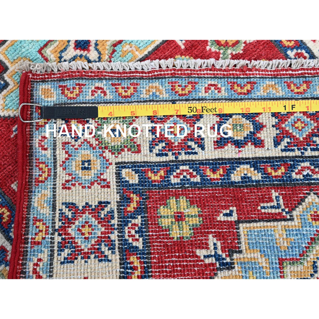 2'1" x 3'0" New Hand Knotted Red Wool Rectangle Oriental Rug - MOA102389