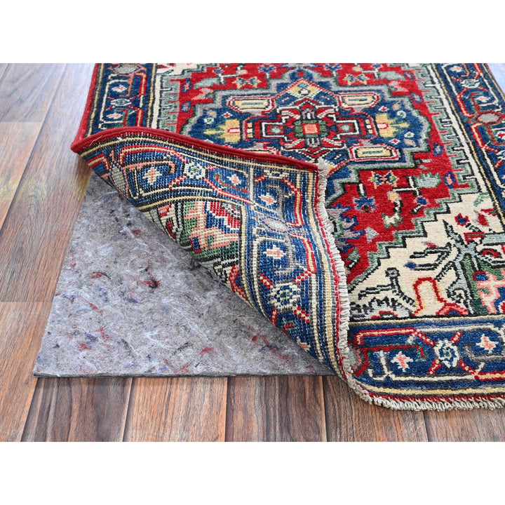 2'2" x 3'0" New Hand Knotted Red Wool Rectangle Oriental Rug - MOA102390