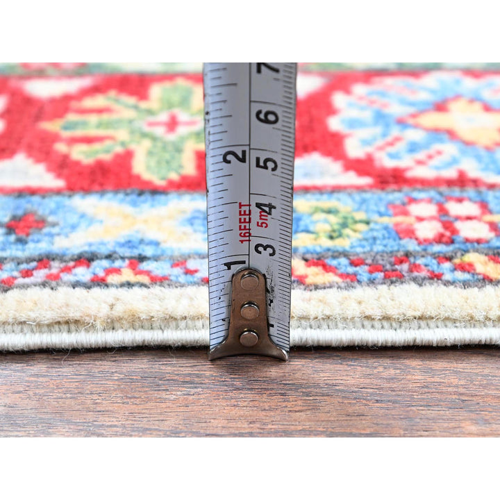 2'6" x 4'1" New Hand Knotted Ivory Wool Rectangle Oriental Rug - MOA102393
