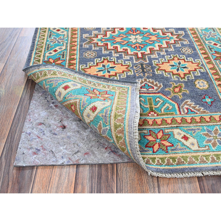2'8" x 3'11" New Hand Knotted Purple Wool Rectangle Oriental Rug - MOA102395