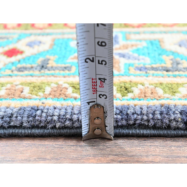 2'8" x 3'11" New Hand Knotted Purple Wool Rectangle Oriental Rug - MOA102395