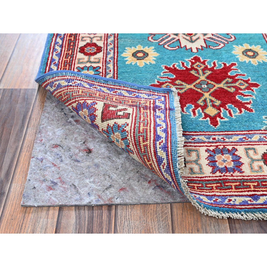 2'7" x 4'1" New Hand Knotted Blue Wool Rectangle Oriental Rug - MOA102398