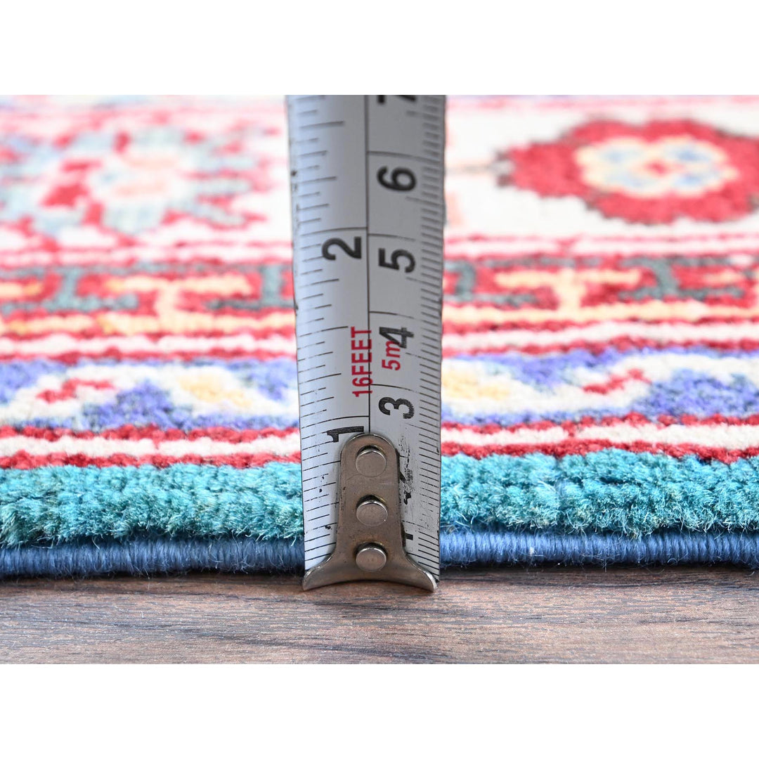2'7" x 4'1" New Hand Knotted Blue Wool Rectangle Oriental Rug - MOA102398