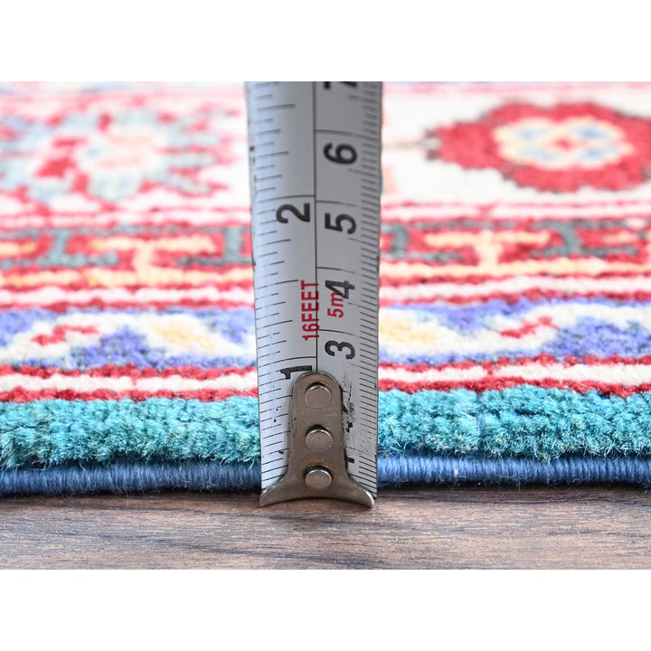 2'7" x 4'1" New Hand Knotted Blue Wool Rectangle Oriental Rug - MOA102398