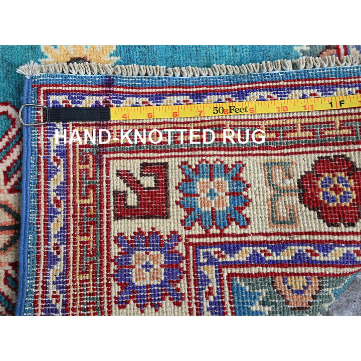 2'7" x 4'1" New Hand Knotted Blue Wool Rectangle Oriental Rug - MOA102398