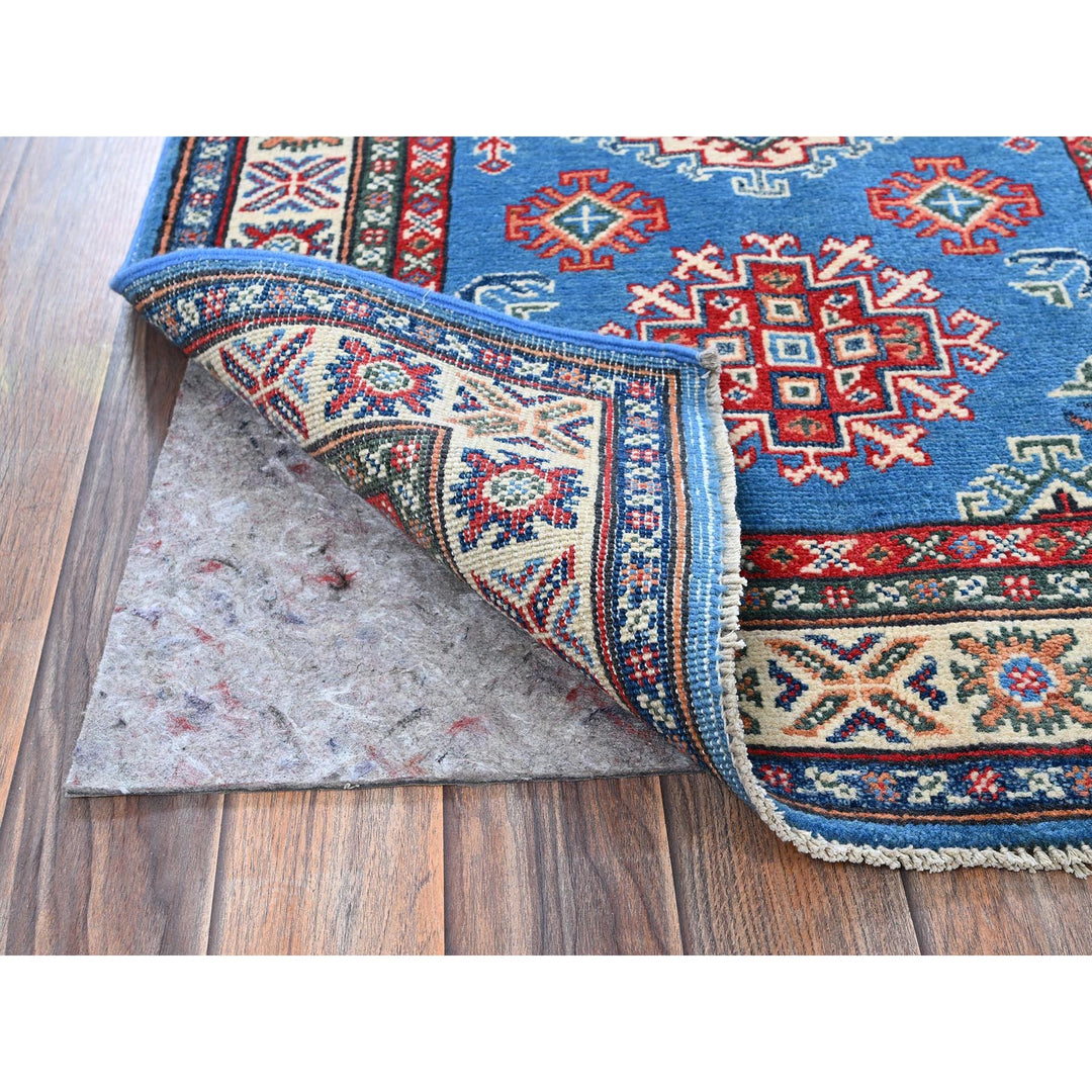 2'9" x 4'1" New Hand Knotted Blue Wool Rectangle Oriental Rug - MOA102399
