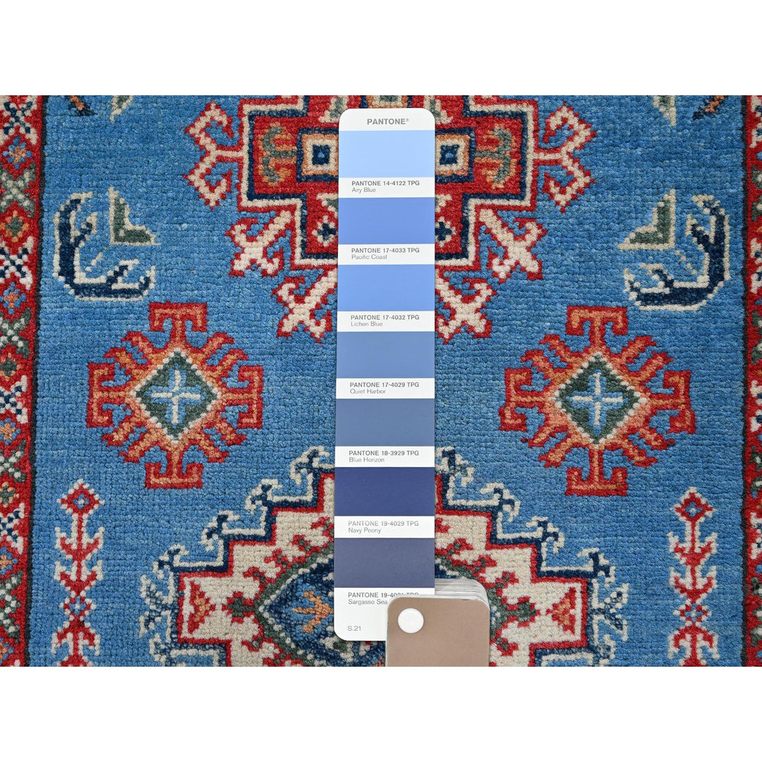 2'9" x 4'1" New Hand Knotted Blue Wool Rectangle Oriental Rug - MOA102399