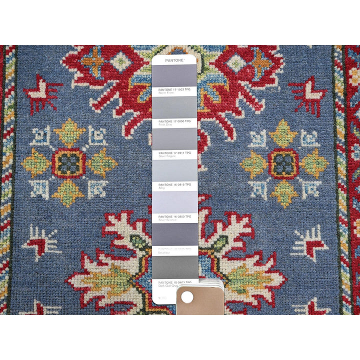 2'9" x 4'1" New Hand Knotted Blue Wool Rectangle Oriental Rug - MOA102404