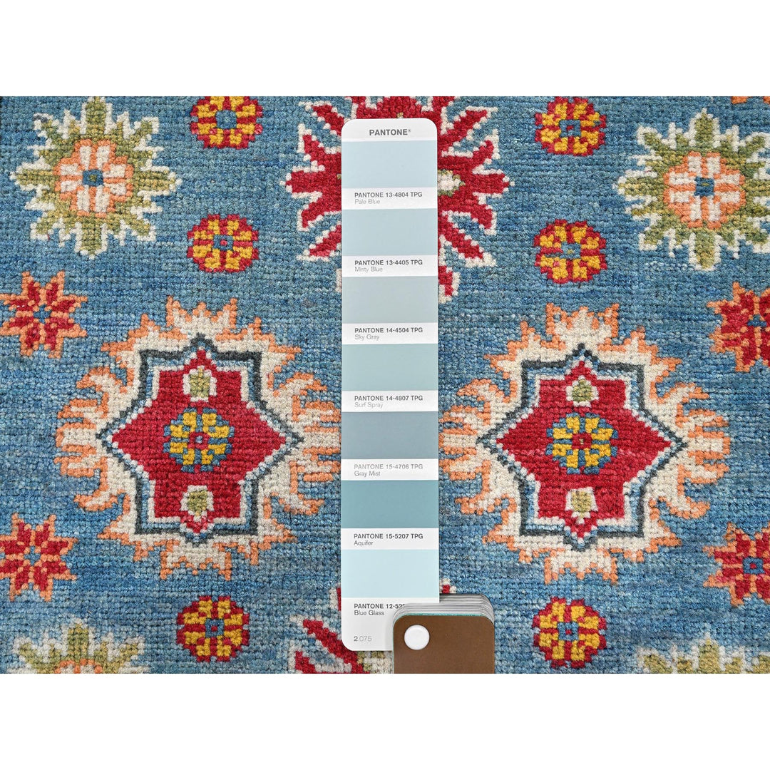 2'10" x 3'11" New Hand Knotted Blue Wool Rectangle Oriental Rug - MOA102405