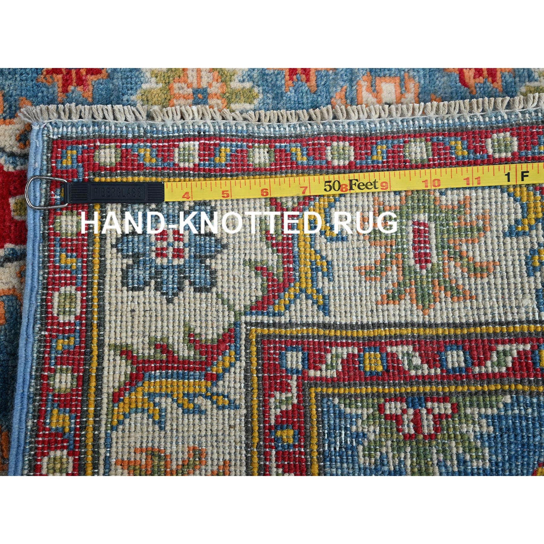 2'10" x 3'11" New Hand Knotted Blue Wool Rectangle Oriental Rug - MOA102405