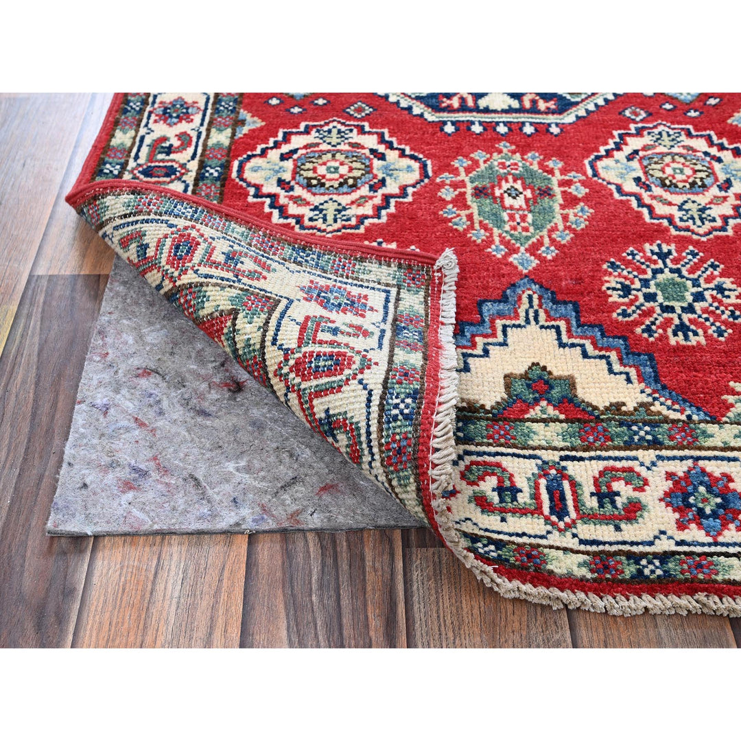 2'6" x 4'0" New Hand Knotted Red Wool Rectangle Oriental Rug - MOA102406