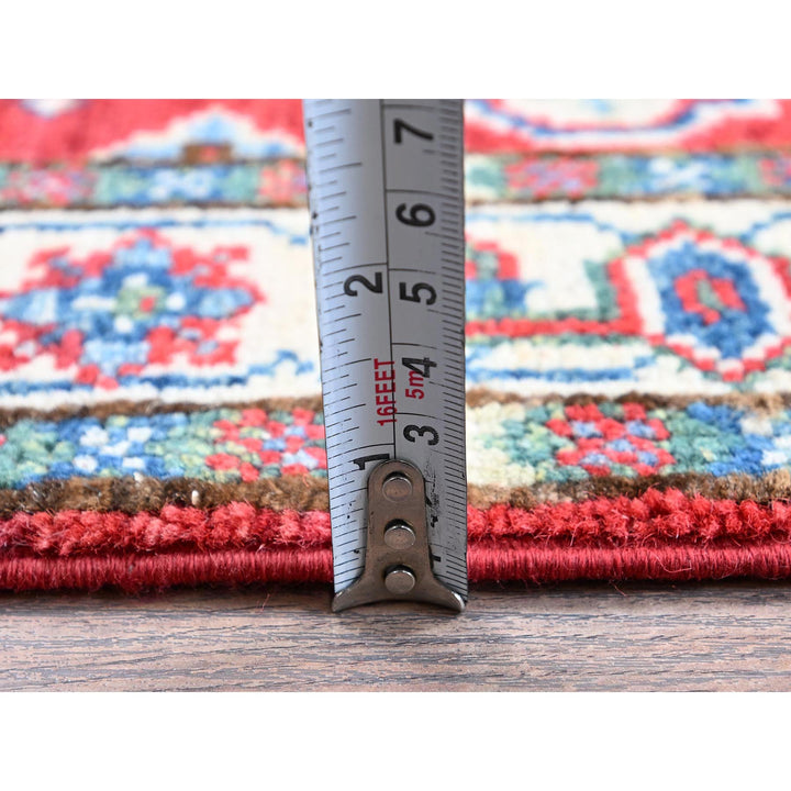 2'6" x 4'0" New Hand Knotted Red Wool Rectangle Oriental Rug - MOA102406