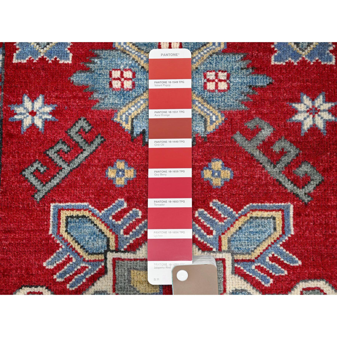 2'9" x 3'11" New Hand Knotted Red Wool Rectangle Oriental Rug - MOA102407