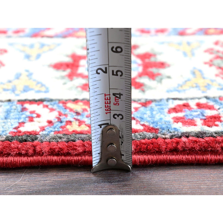 2'9" x 3'11" New Hand Knotted Red Wool Rectangle Oriental Rug - MOA102407