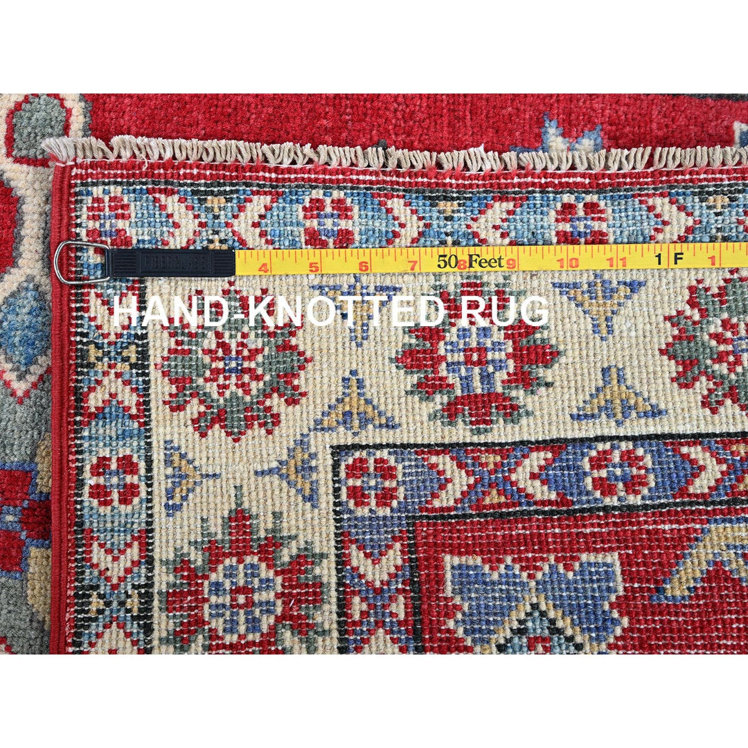 2'9" x 3'11" New Hand Knotted Red Wool Rectangle Oriental Rug - MOA102407