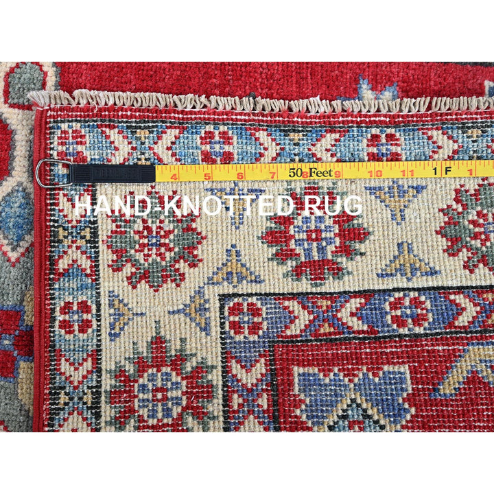 2'9" x 3'11" New Hand Knotted Red Wool Rectangle Oriental Rug - MOA102407