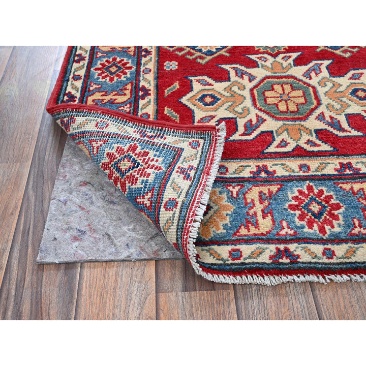 2'10" x 4'2" New Hand Knotted Red Wool Rectangle Oriental Rug - MOA102408