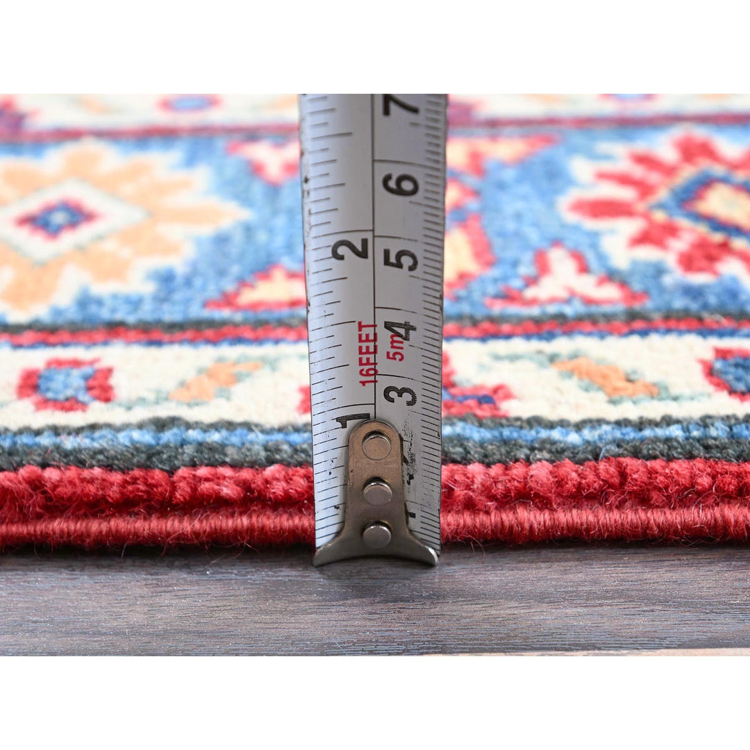 2'10" x 4'2" New Hand Knotted Red Wool Rectangle Oriental Rug - MOA102408